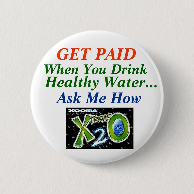 Healthy Water Loss 6 Cm Round Badge (Front)