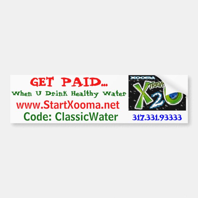 Healthy Weight Loss Water Bumper Sticker (Front)