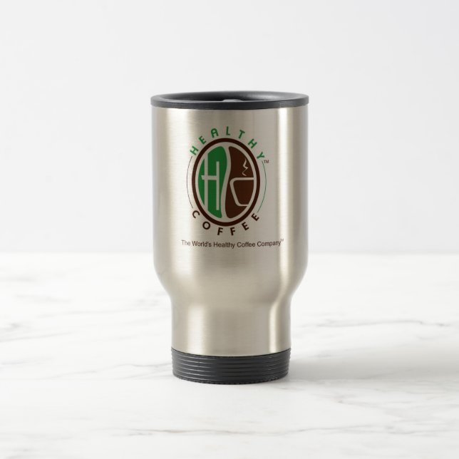 HealthyCoffee branded Travel Mug (Center)