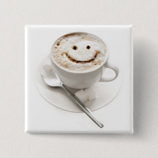 HealthyCoffee fun button badge