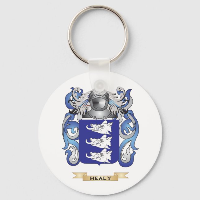 Healy Coat of Arms (Family Crest) Key Ring (Front)