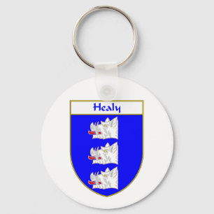 Healy Coat of Arms/Family Crest Key Ring