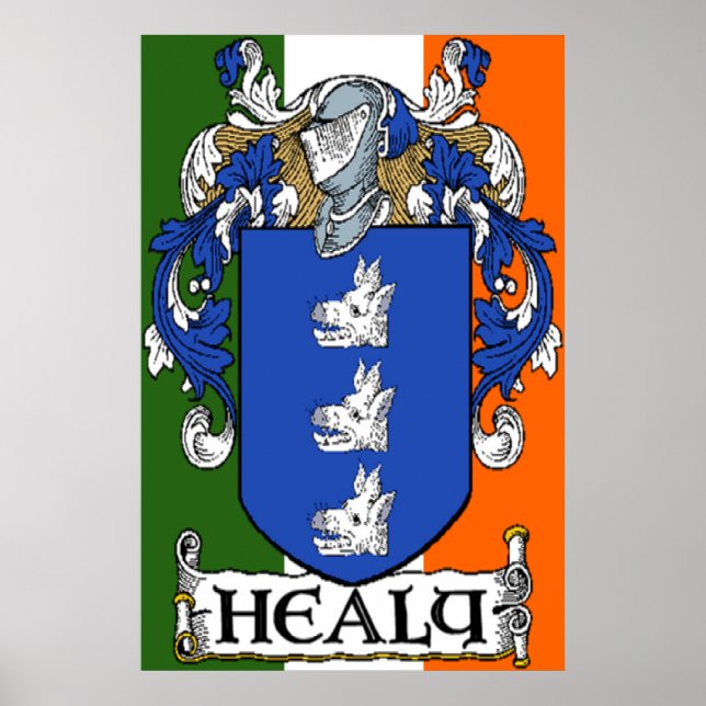 Healy Coat of Arms Print (Front)