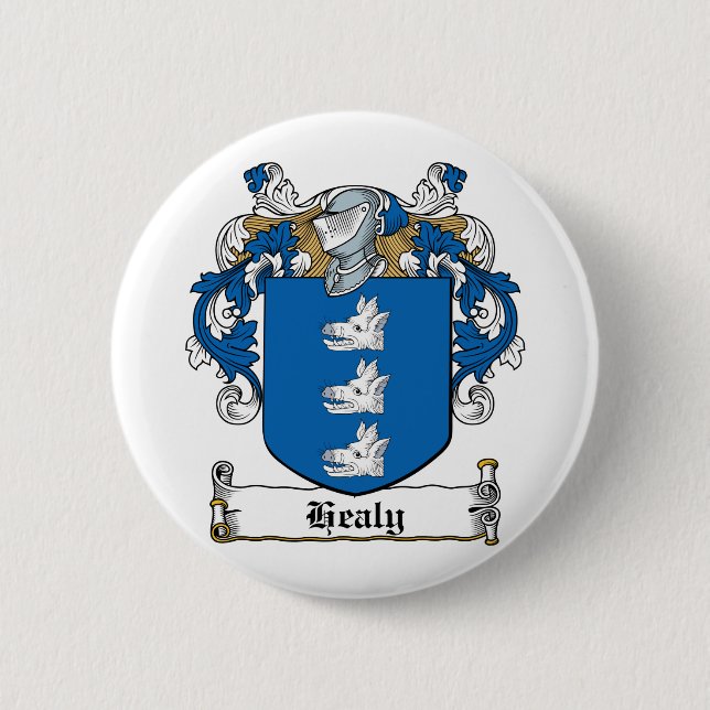 Healy Family Crest 6 Cm Round Badge (Front)