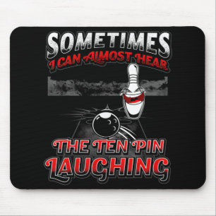 Hear 10 Pin Laughing Fun Bowling Mouse Mat