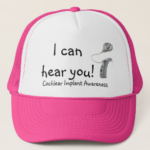 hear 12_Freedom BTE Processor, Cochlear Implant... Trucker Hat