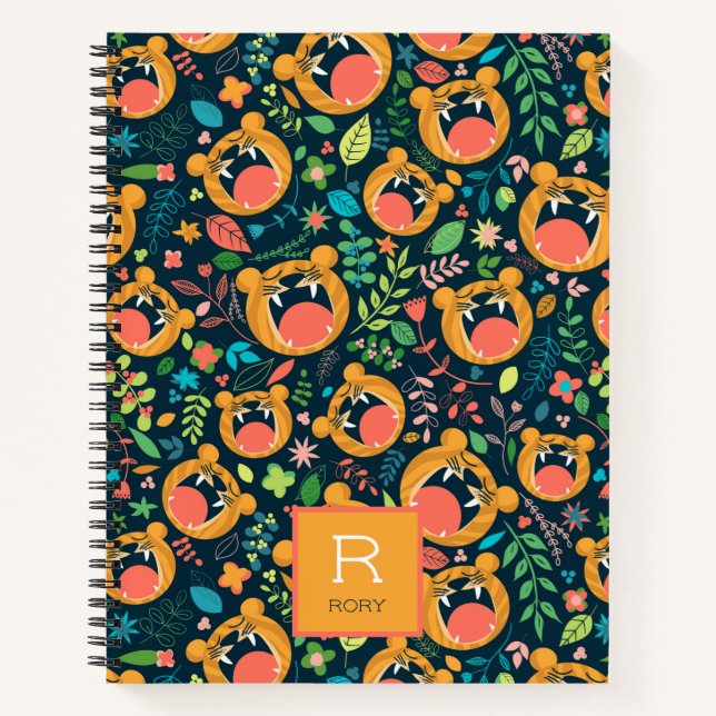 Hear Me Roar Tiger Jungle Personalised Notebook (Front)