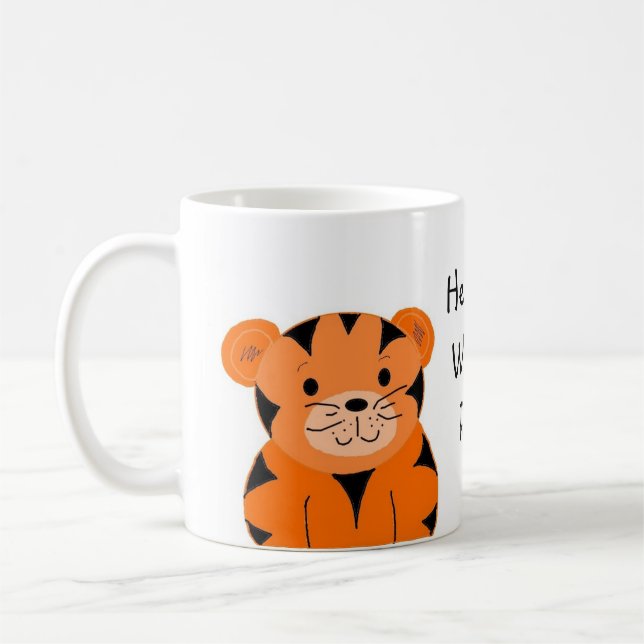 Hear Me When I Roar Tiger Coffee Mug (Left)