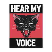 Hear My Voice Postcard