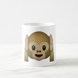 Hear No Evil Monkey - Emoji Coffee Mug