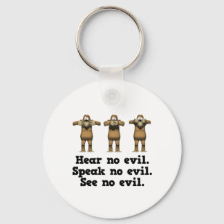 Hear No Evil Monkeys Key Ring