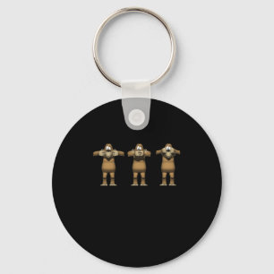 Hear No Evil Monkeys Key Ring