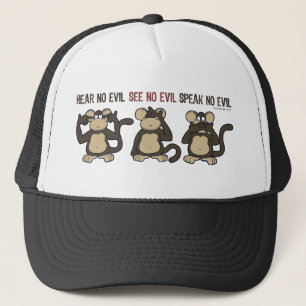 Hear No Evil Monkeys - New Trucker Hat