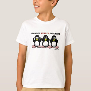 Hear No Evil Penguins T-Shirt