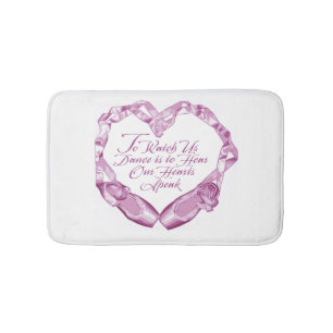Hear Our Ballet Hearts Bath Mat