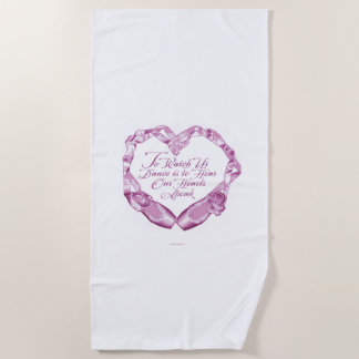 Hear Our Ballet Hearts Beach Towel