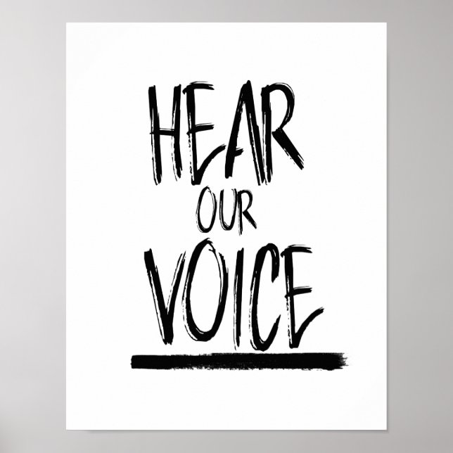 Hear Our Voice --  Poster (Front)