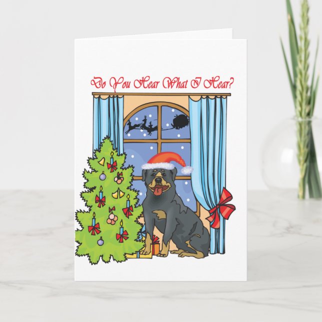 hear rottie holiday card (Front)