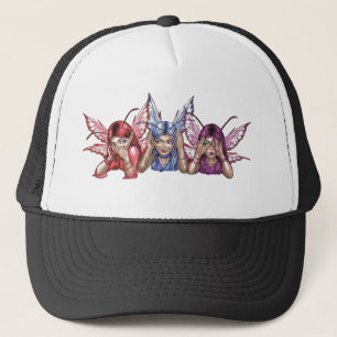 Hear, Speak, See No Evil Trucker Hat