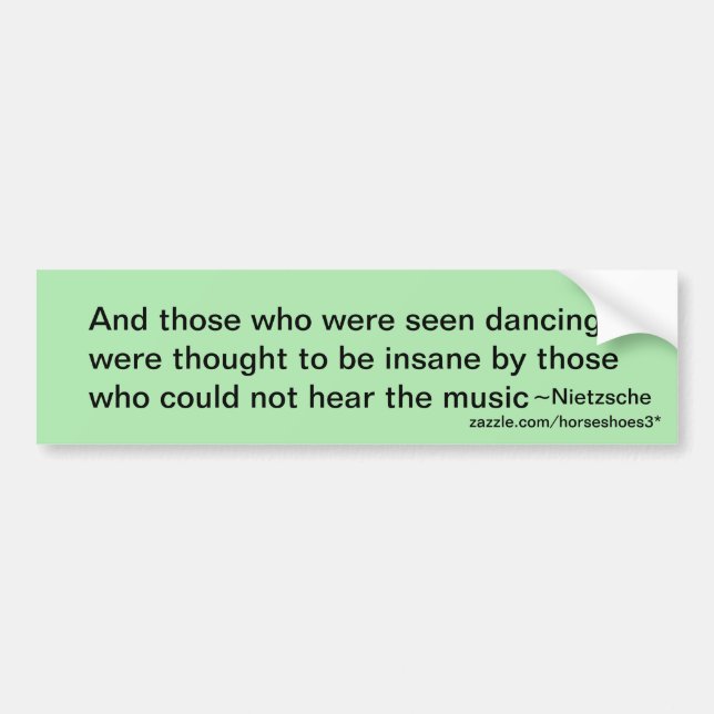 Hear the Music - bumper sticker (Front)