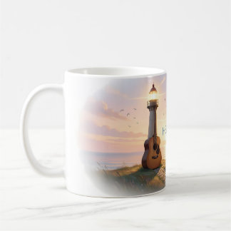 Hear the Sea Coastal Guitar Mug