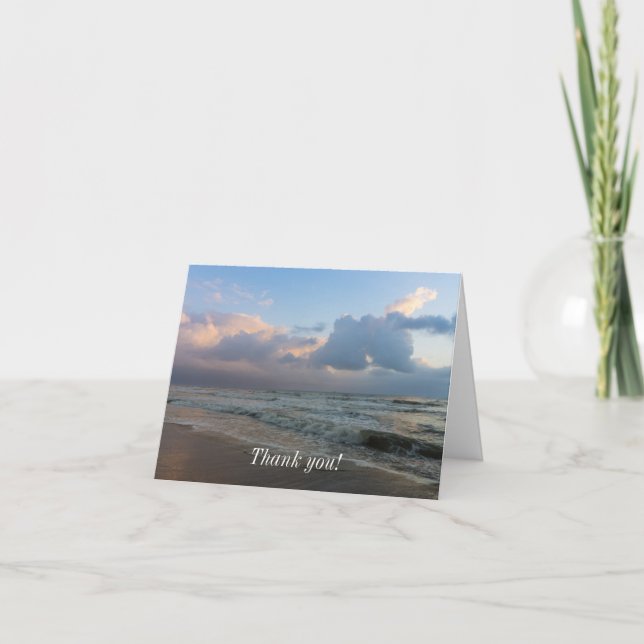 Hear The Waves Thank You Card (Front)