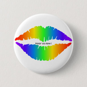 Hear us now! Design 3 6 Cm Round Badge
