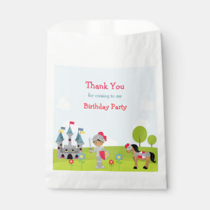 Hear Ye African American Knight Birthday Party Favour Bags