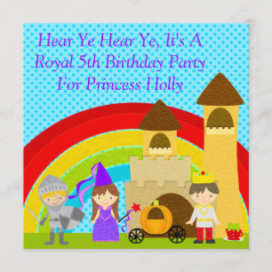 Hear Ye Hear Ye, It's A Royal Party CSTM Invitation