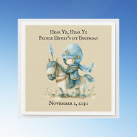 Hear Ye, Hear Ye Mediaeval Knight Boys 1st Birthda