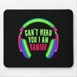 Hear You I Am Gaming Gamer & Video Game Lover Mouse Mat