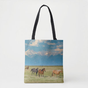 Heard of Horses in Hayfield Tote Bag