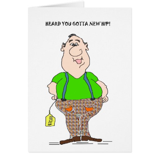 Image of HEARD YOU GOT A NEW HIP FUNNY HIP REPLACEMENT CARD