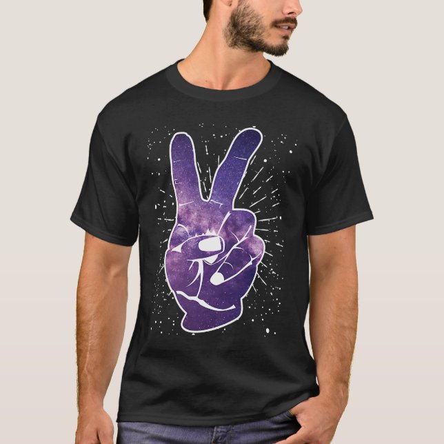 Hearing Aid Deaf Pride ASL hand sign language Deaf T-Shirt (Front)