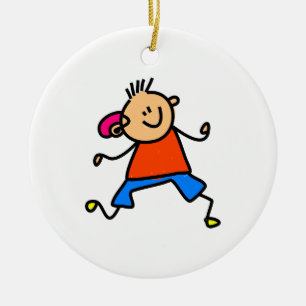 Hearing Aid Kid Ceramic Tree Decoration