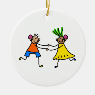 Hearing Aid Kids Ceramic Tree Decoration