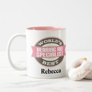 Hearing Aid Specialist personalised Two-Tone Coffee Mug