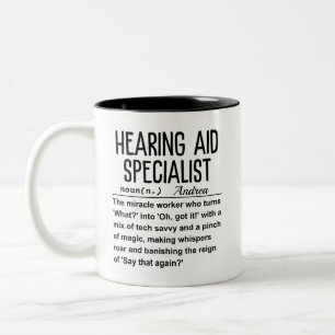 Hearing aid specialist Two-Tone coffee mug