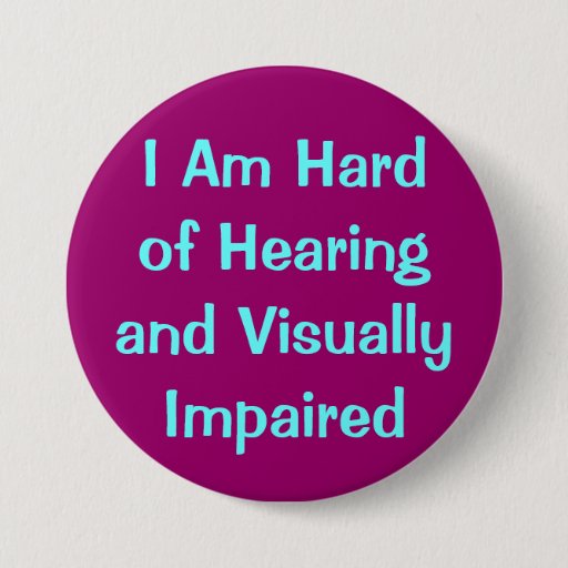 Image of hearing and vision 7.5 Cm Round Badge