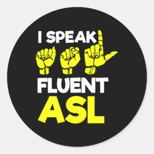 Hearing - Deaf - Unable To Hear - Deaf Awareness A Classic Round Sticker