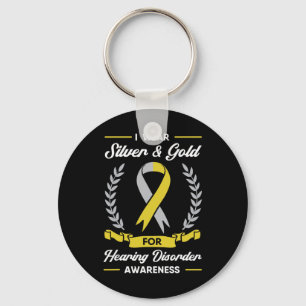Hearing Disorder Awareness Deaf Aid Implant Asl Key Ring