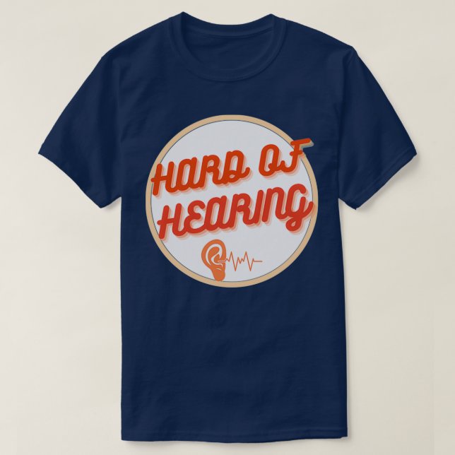 Hearing Impaired Ear line T-Shirt (Design Front)