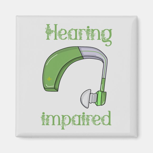 Hearing impaired magnet (Front)