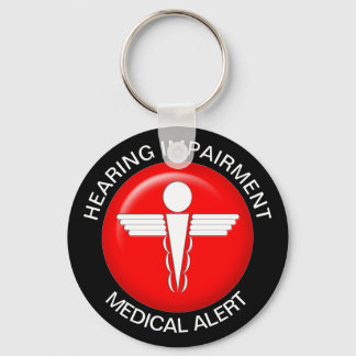 Hearing Impairment Medical Alert Key Ring