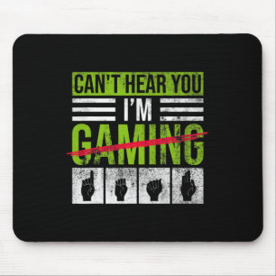 Hearing Loss Awareness And Deaf Pride ASL Hand Ges Mouse Mat