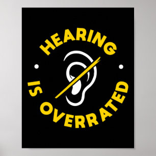 Hearing Loss Awareness ASL and Deaf Awareness  Poster