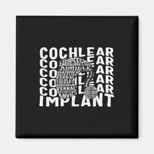 Hearing Loss Awareness Deaf Cochlear Implant ASL H Magnet