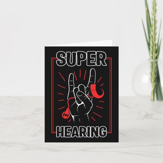 Hearing Loss Awareness Super Hearing Cochlear Impl Card (Front)