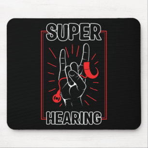 Hearing Loss Awareness Super Hearing Cochlear Impl Mouse Mat