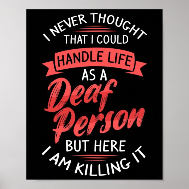 Hearing Loss Deaf Awareness And Sign Language  (Front)